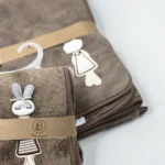 ست حوله استخری بی بی کرون Baby Crown طرح عروسک - تصویر 2