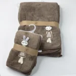 ست حوله استخری بی بی کرون Baby Crown طرح عروسک - تصویر 7
