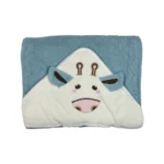 حوله دورپیج کودک مدل کلاه دار طرح گاو - تصویر 4