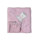 حوله دو تیکه نوزاد طرح خرس