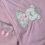 حوله دو تیکه نوزاد طرح خرس - تصویر 4