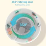 روروئک چهار پایه نوزاد مدل متحرک گرد (360 درجه) - تصویر 5