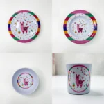 سرویس ظرف غذا ملامین طرح دار فانتزی - تصویر 3