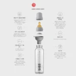 شیشه شیر پیرکس بیبز Bibs حجم 225 میلی لیتر - تصویر 4