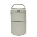 ظرف غذا (لانچ باکس) استیل دو طبقه ام تی ام MTM