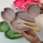 ظرف غذا سیلیکونی 3 تیکه طرح خرچنگ - تصویر 11