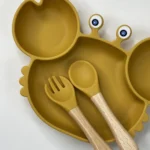 ظرف غذا سیلیکونی 3 تیکه طرح خرچنگ - تصویر 9