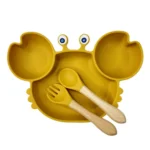 ظرف غذا سیلیکونی 3 تیکه طرح خرچنگ - تصویر 6