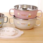 ظرف غذا (لانچ باکس) استیل طرح خرس - تصویر 4