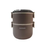 ظرف غذا (لانچ باکس) دایره ای بدوسو Bedusu دو طبقه