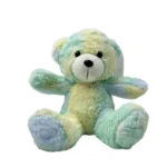 عروسک خرس نشسته آبرنگی 20 سانتی خارجی