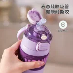 قمقمه نی دار سرد و گرم کودک طرح دار فانتزی - تصویر 3