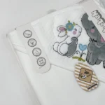 پتو دور پیچ نوزاد بِ بِ ک Bebek طرح فیل و خرگوش - تصویر 3