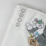 پتو دور پیچ نوزاد بِ بِ ک Bebek طرح فیل و خرگوش - تصویر 5