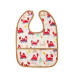 پیش بند نوزاد پارچه طرح دار