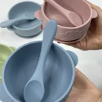 ظرف غذا کاسه و قاشق سیلیکونی طرح دایناسور - تصویر 5