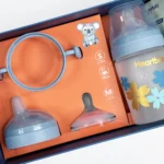 ست شیشه شیر و لیوان سوپاپ دار هارت بی بی HeartBaby با سری اضافه - تصویر 5