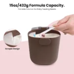 انبار شیر خشک نوزاد طرح خرس 250 میل قاشق دار - تصویر 6