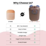 انبار شیر خشک نوزاد طرح خرس 250 میل قاشق دار - تصویر 7