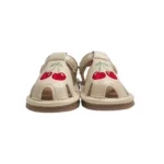 صندل جلو بسته لاکی Lucky Kids طرح گیلاس بژ - تصویر 2