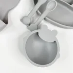 ست ظرف غذا سیلیکونی کودک 5 تکه - تصویر 3