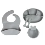 ست ظرف غذا سیلیکونی کودک 5 تکه - تصویر 2