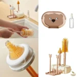 استند و شیشه شور 6  تیکه طرح خرس - تصویر 2