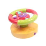 اسباب بازی فرمان ماشین موزیکال و چراغ دار چسبان دارای پایه مدل 3in1 - تصویر 5