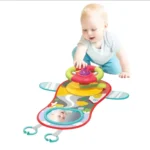 اسباب بازی فرمان ماشین موزیکال و چراغ دار چسبان دارای پایه مدل 3in1 - تصویر 4