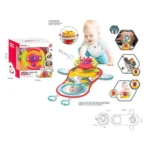 اسباب بازی فرمان ماشین موزیکال و چراغ دار چسبان دارای پایه مدل 3in1 - تصویر 3