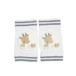 زانوبند نوزاد طوسی فانتزی طرح حیوانات