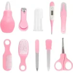 ست بهداشتی مانیکور و شانه برس و مسواک نوزاد 10 تکه - تصویر 4