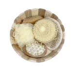 ست حمام نوزاد چوبی 5 تکه مناسب بدو تولد