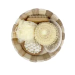 ست حمام نوزاد چوبی 5 تکه مناسب بدو تولد - تصویر 3