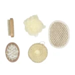 ست حمام نوزاد چوبی 5 تکه مناسب بدو تولد - تصویر 2