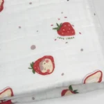 ملحفه (دورپیچ) نوزاد مدل  موسلین سی آر سایز بزرگ - تصویر 3