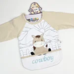 پیش بند نوزادی آستین دار مام هیرو MomHero مخزن دار - تصویر 2