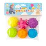 اسباب بازی توپ فشاری هپی بی بی HappyBaby بسته 6 عددی
