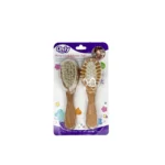 ست شانه برس چوبی نوزاد اونلی بی بی OnlyBaby دو عددی