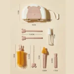 ست شیشه شور نوزاد طرح خرس 4 تکه - تصویر 3