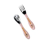 ست قاشق و چنگال آموزشی کودک دو عددی - تصویر 3