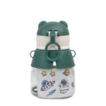 قمقمه نی دار کودک حجم 550 میلی لیتر مدل قفل دار - تصویر 5