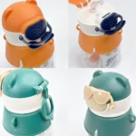 قمقمه نی دار کودک حجم 550 میلی لیتر مدل قفل دار - تصویر 6