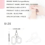 قیچی نوزاد سونگ ماما Sungee Mama صورتی و آبی - تصویر 7