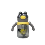 لیوان نی دار دسته چرخشی کودک طرح دار حجم 420 میلی لیتر - تصویر 3