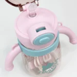 لیوان نی دار دسته چرخشی کودک طرح دار حجم 420 میلی لیتر - تصویر 5