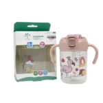 لیوان نی دار کودک مینی تری Minitree طرح دار 300 میلی لیتر