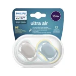 پستونک اولترا ایر فلیپس اونت PHILIPS AVENT طرح ساده مدل شب تاب 18+ ماه