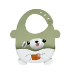 پیش بند سیلیکونی مخزن دار نوزاد طرح دار فانتزی - تصویر 3