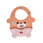 پیش بند سیلیکونی مخزن دار نوزاد طرح دار فانتزی